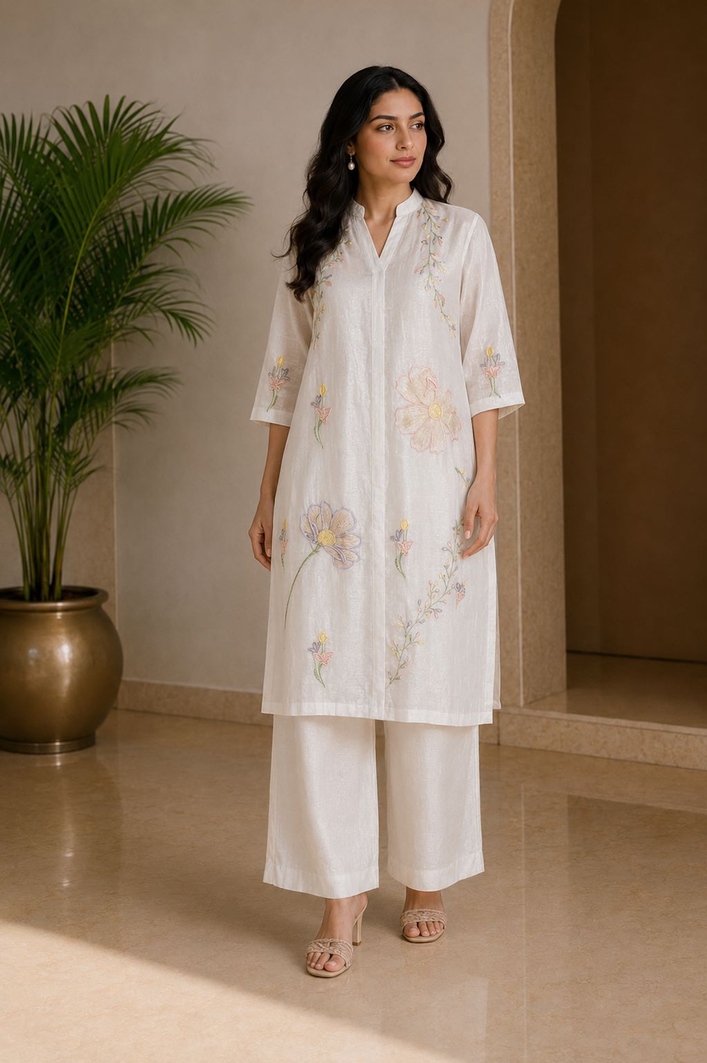 Serah - Meadow Bloom Linen Co-ord Set
