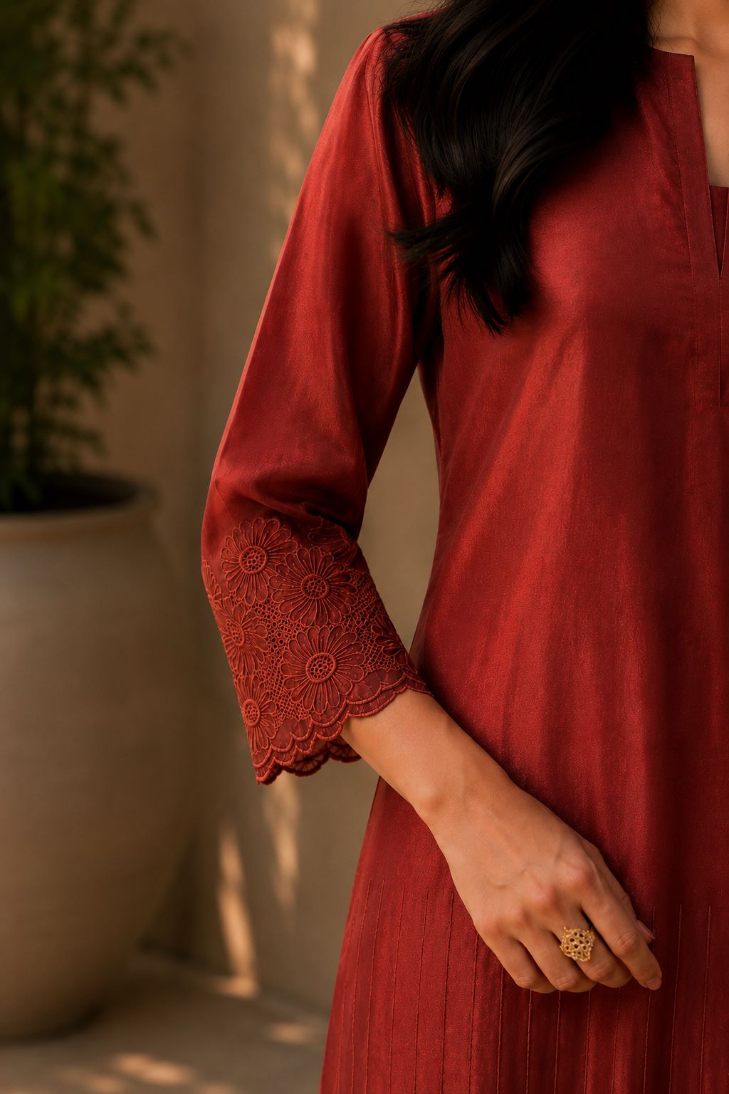 Zoe - Autumn Bloom Dazzling Suit Set - Image 2